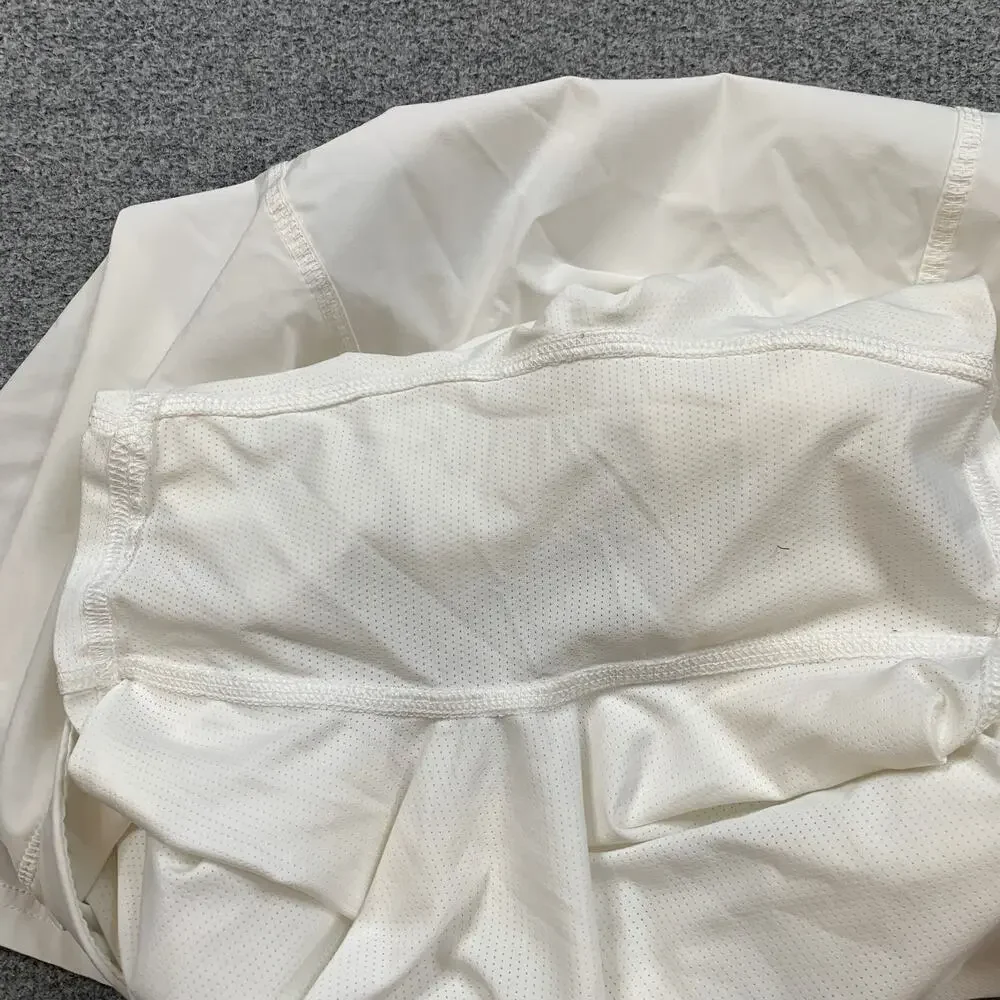 Jofit Skort Women Large Ivory Dash Golf Tennis Pleated Mid Panels Undershorts